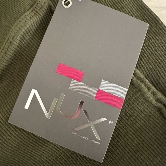 NWT NUX For the Frill High Rise Ribbed 7/8 Leggings Olive Green Size M/L NEW! - Picture 6 of 16